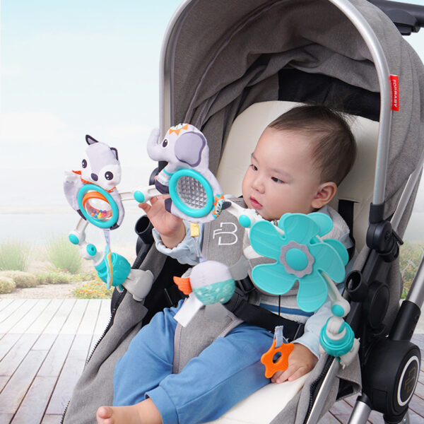 Arco de Carrinho para Recém-Nascidos Brinquedo Musical Ideal para Viagens e Estimulação Sensorial para Bebês
