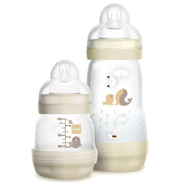 Kit Mamadeira Bebê Easy Start 130 e 260ml MAM Neutro