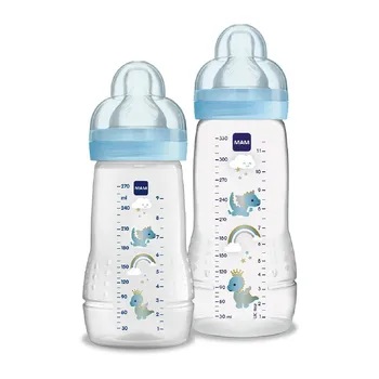 Kit Mamadeira Bebê Easy Start 130 e 260ml MAM Azul